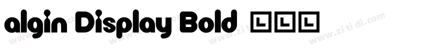 algin Display Bold字体转换